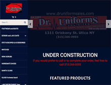 Tablet Screenshot of druniformsales.com